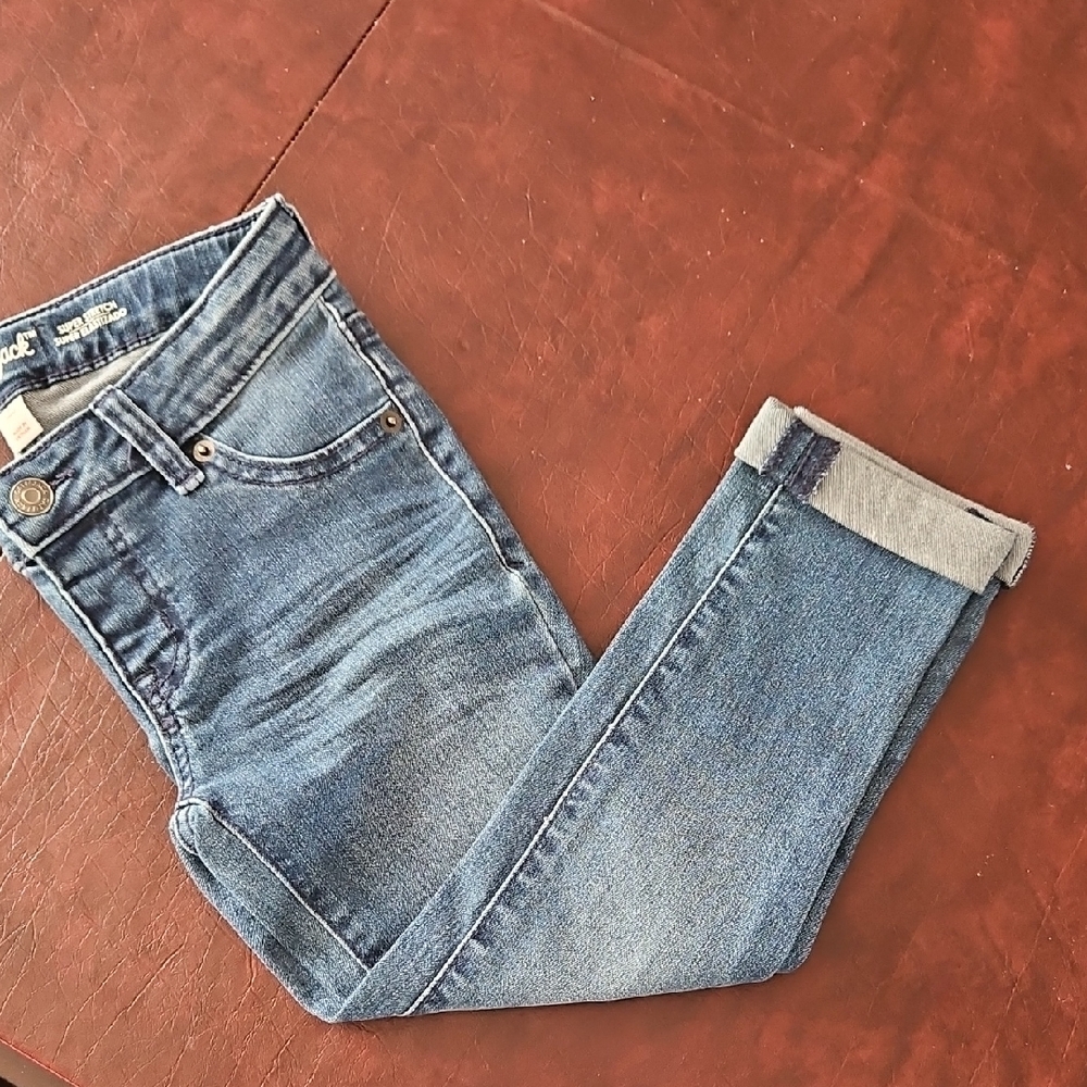 Cat & Jack Girls Sz 7 Super Skinny Crop Jeans NEW